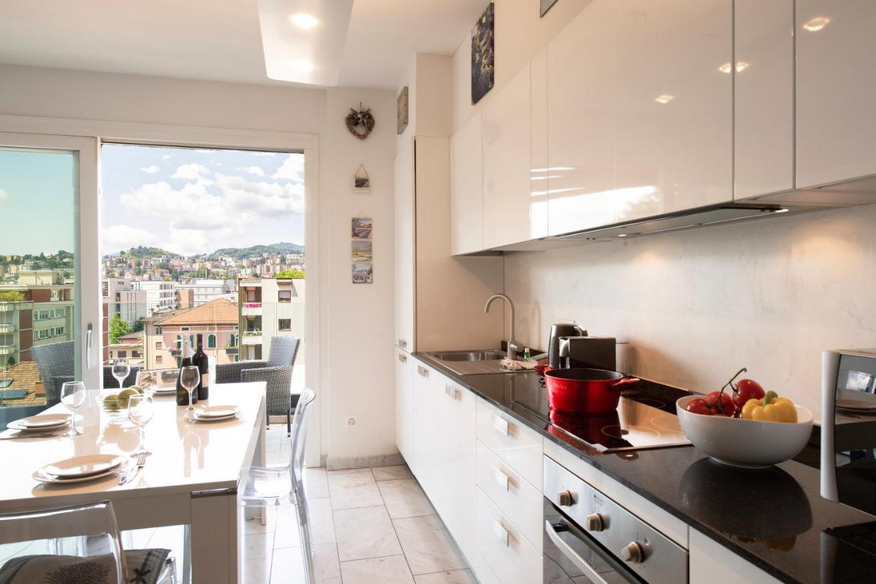 Panoramic Penthouse - Happy Rentals Лугано Екстер'єр фото
